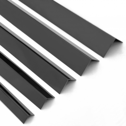 재료분리대 티타늄블랙 포시싱(유광) ㄱ자(10x10 15x15 20x20 25x25 30x30) 2.4m  코너 타일 벽용 꼼꼼이 몰딩
